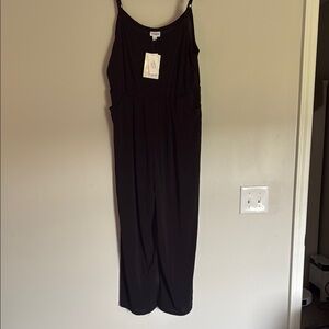 LuLaRoe Charcoal Sleeveless Jumpsuit